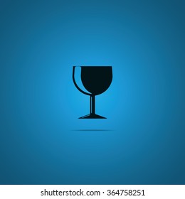Wine glass icon.