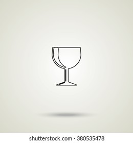Wine glass icon.