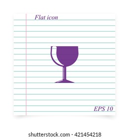 Wine glass icon.