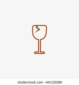 wine glass, icon