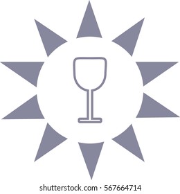 wine glass, icon