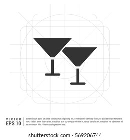 Wine glass icon 