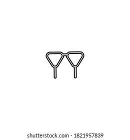  Wine glass icon. Alcohol drink cup symbol. Logo design element