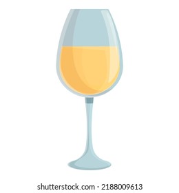 Wine glass icon cartoon vector. Portugal drink. Cuisine food