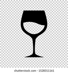 wine glass icon design flat vector illustration