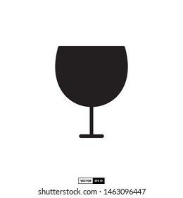 Wine glass icon, design inspiration vector template for interface and any purpose