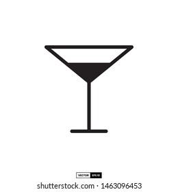 Wine glass icon, design inspiration vector template for interface and any purpose