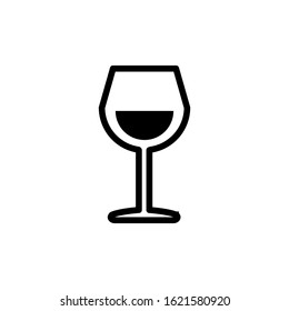 wine glass icon design vector template