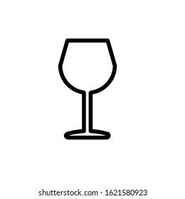 wine glass icon design vector template
