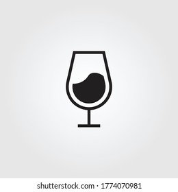 wine glass icon design vector 