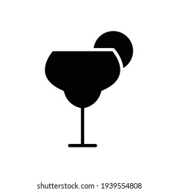 Wine glass icon. Editable stroke. Design template vector