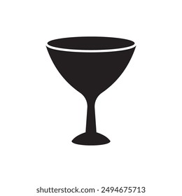 Vidrio de vino icono elemento logo diseño