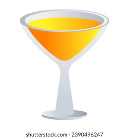 Un icono de vino en un diseño editable plano 