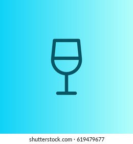 Wine glass icon. Goblet of wine vector