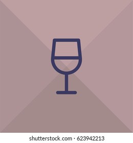 Wine glass icon. Goblet of wine vector