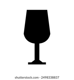 Wine glass icon illustrated on background