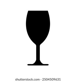 Wine glass icon illustrated on background