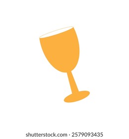 Wine glass icon illustration flat