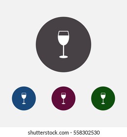 wine glass icon illustration vector, can be used for mobile and web design.