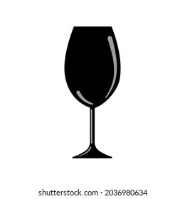 wine glass  icon isolate on white background.