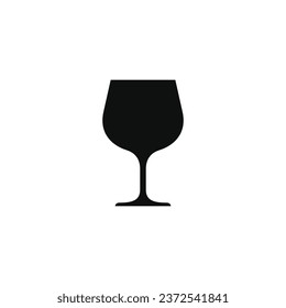 Wine glass icon isolated on white background