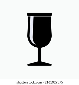 Wine Glass Icon. Liquor Symbol - Vector.
