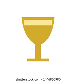 wine glass icon. Logo element illustration. wine glass design. colored collection. wine glass concept. Can be used in web and mobile