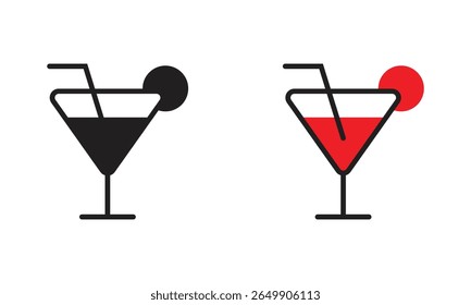 Wine glass icon logo. Great logo icon for, cafe, industry, social media, entertainment and web.