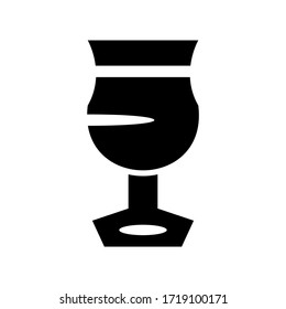 wine glass icon or logo isolated sign symbol vector illustration - high quality black style vector icons
