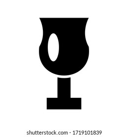 wine glass icon or logo isolated sign symbol vector illustration - high quality black style vector icons
