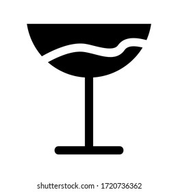 wine glass icon or logo isolated sign symbol vector illustration - high quality black style vector icons

