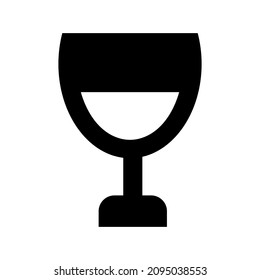wine glass icon or logo isolated sign symbol vector illustration - high quality black style vector icons
