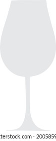 Wine glass icon on grey colour