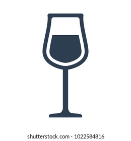 wine glass icon on white background. Vector illustration