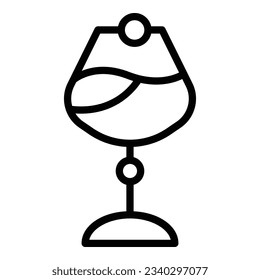 Wine glass icon outline vector. Drink bottle. Guide party