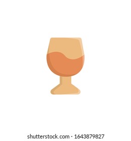 Wine Glass Icon , Restaurant Symbol.