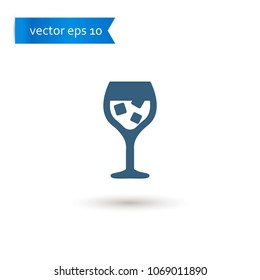 wine glass. wine glass icon. sign design. Vector EPS 10.