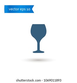 wine glass. wine glass icon. sign design. Vector EPS 10.