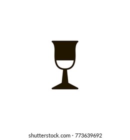 wine glass icon. sign design