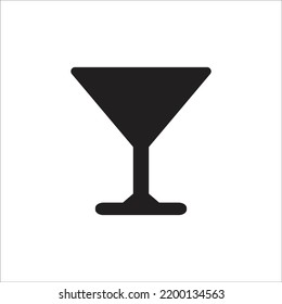 wine glass icon simple design art