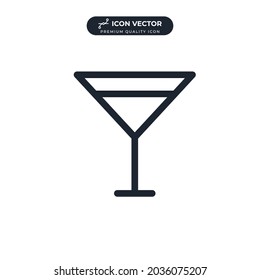 wine glass icon symbol template for graphic and web design collection logo vector illustration