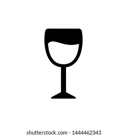 Wine Glass Icon Template Vector Design - Vector