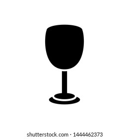 Wine Glass Icon Template Vector Design - Vector