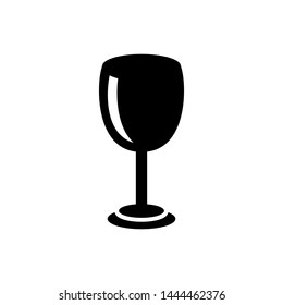 Wine Glass Icon Template Vector Design - Vector