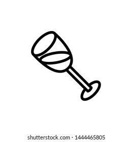 Wine Glass Icon Template Vector Design - Vector