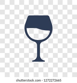 Wine glass icon. Trendy Wine glass logo concept on transparent background from Hotel and Restaurant collection