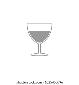 wine glass icon vector