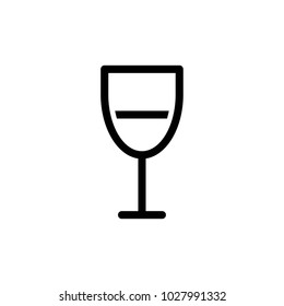 vector de icono de vidrio