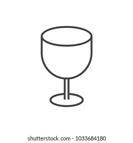 wine glass icon vector
