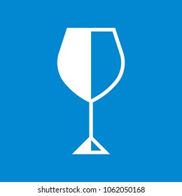 Wine glass icon vector